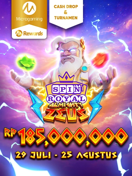 MG Turnamen & Cashdrop Almighty Zeus Spin Royal